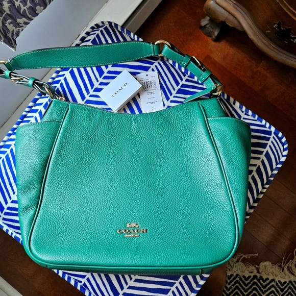 Coach Handbags - NWOT Coach Rori shoulder bag in bright jade